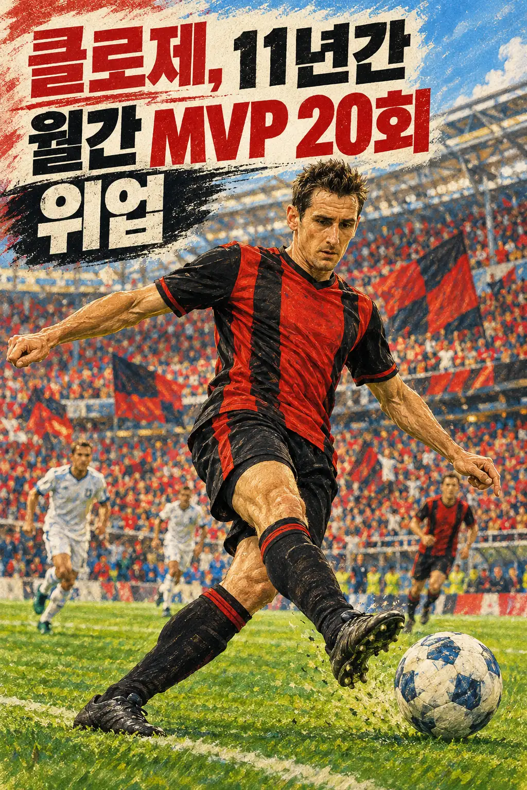 클로제, 11년간 월간 MVP 20회 위업