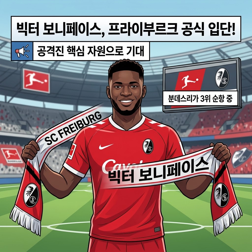 프라이부르크, 득점력 해결사 보니페이스 품었다