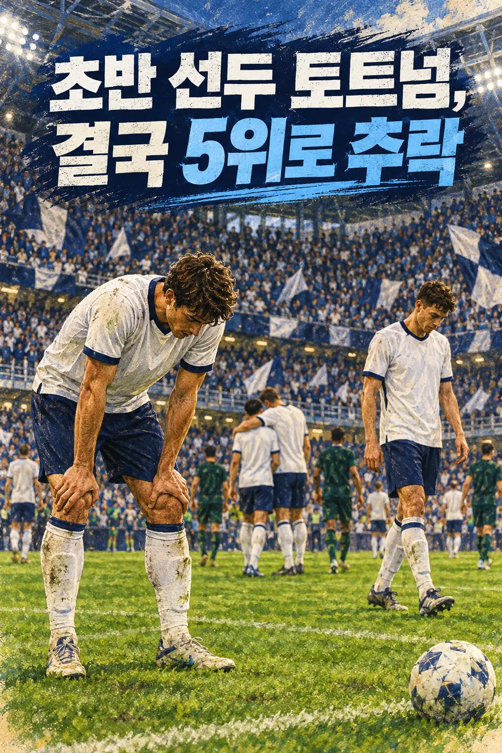 초반 선두 토트넘, 결국 5위로 추락