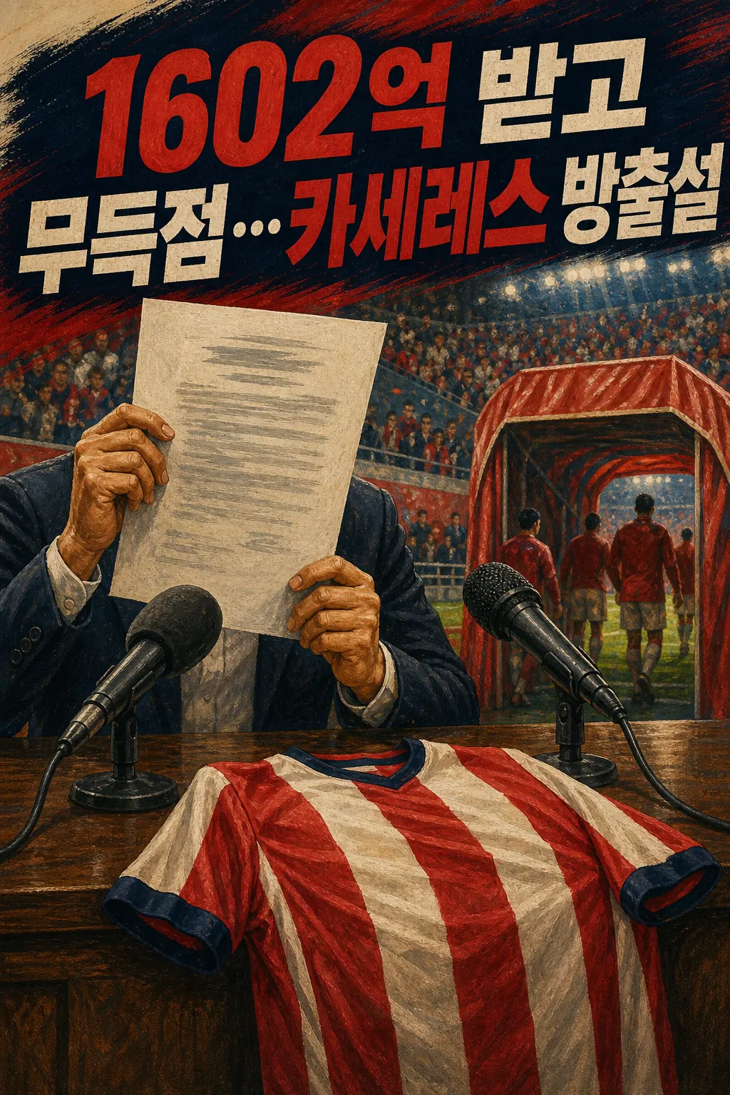 1602억 받고 무득점…카세레스 방출설