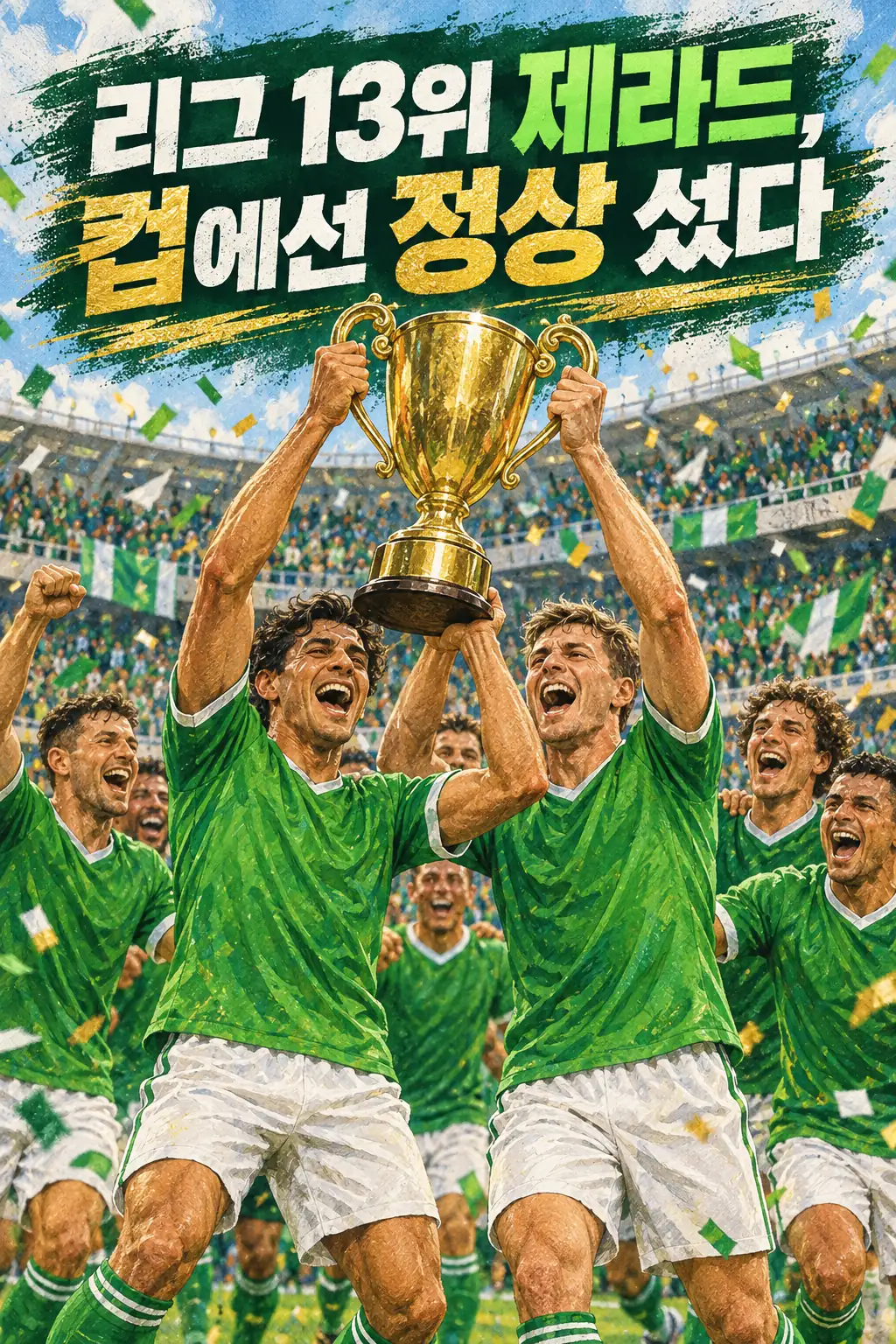 리그 13위 제라드, 컵에선 정상 섰다