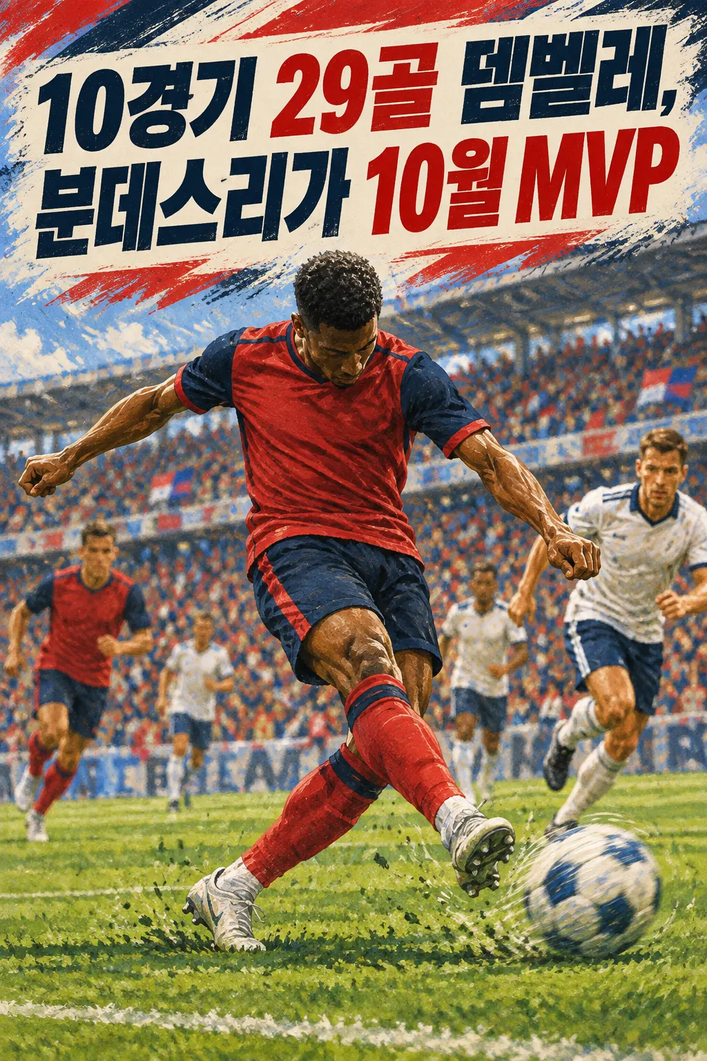 10경기 29골 뎀벨레, 분데스리가 10월 MVP