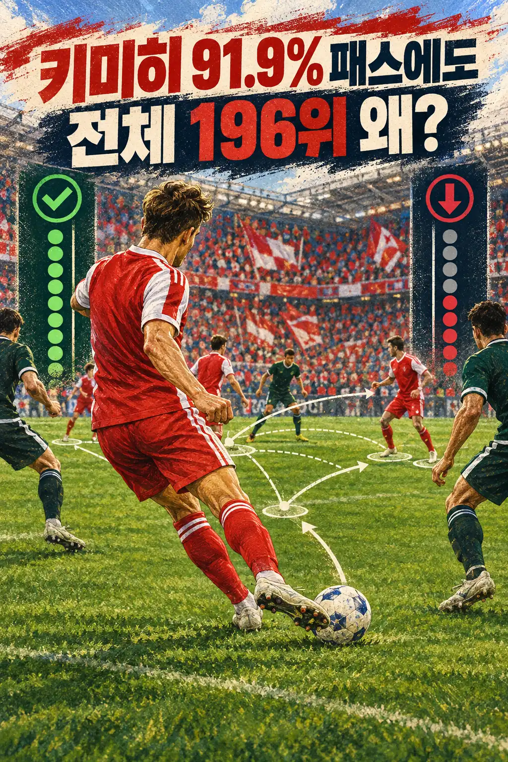 키미히 91.9% 패스에도 전체 196위 왜?