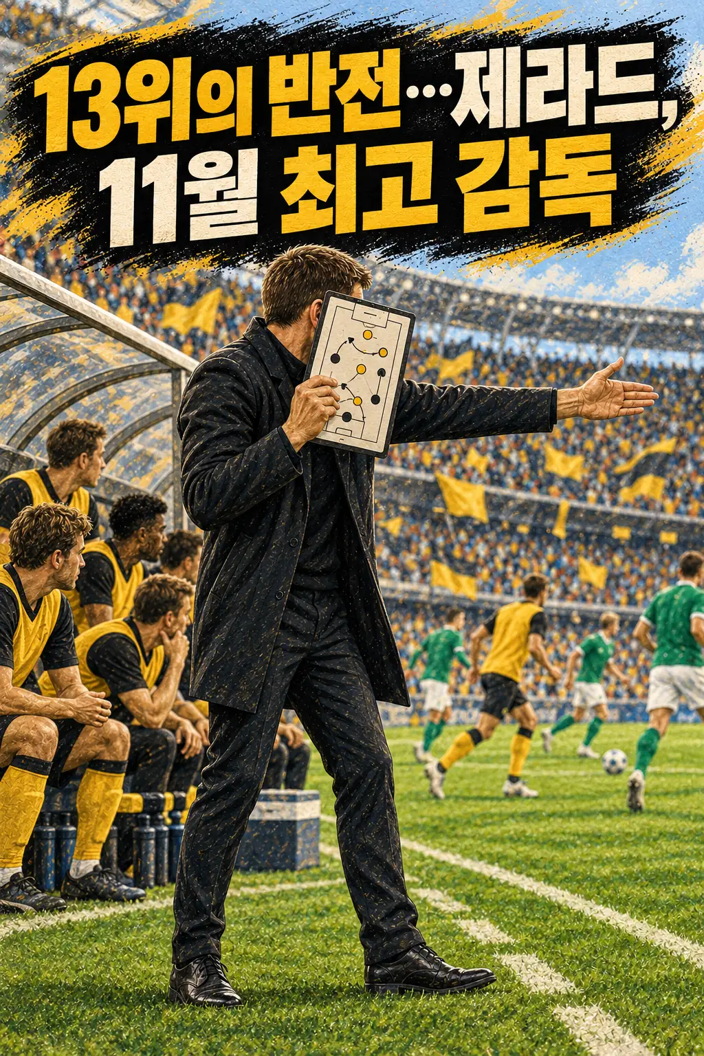 13위의 반전…제라드, 11월 최고 감독
