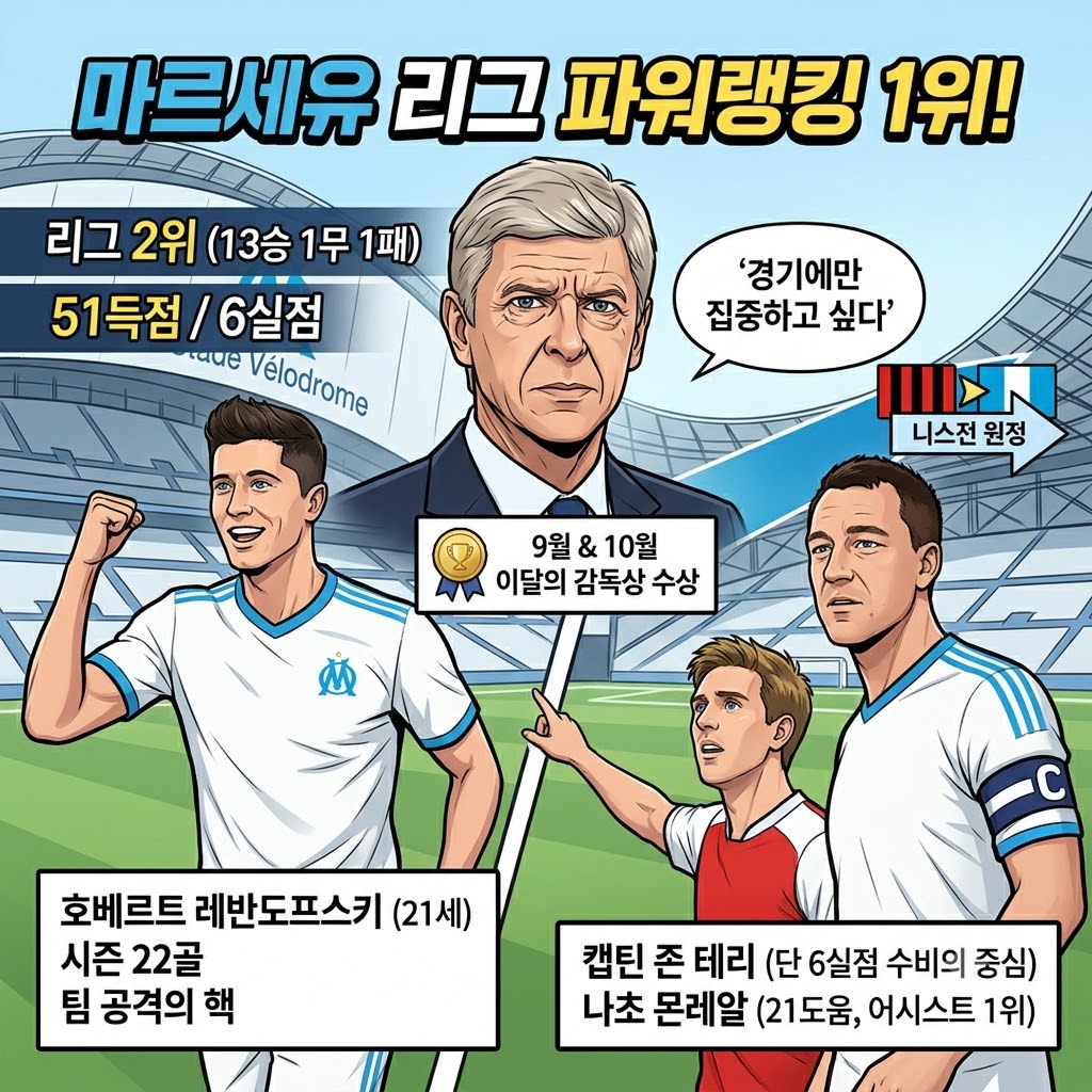 벵거의 담담한 각오, 13승 마르세유 [경기에만 집중]