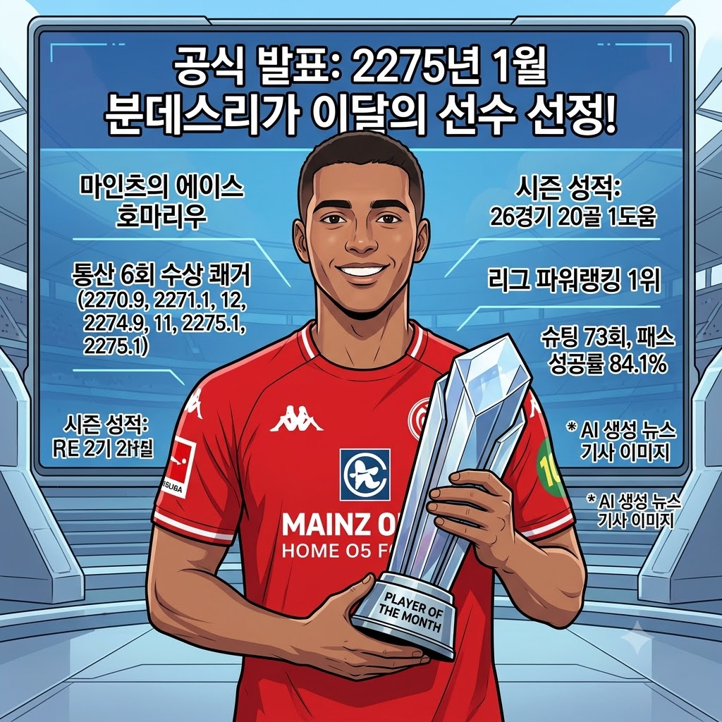 호마리우, 통산 6번째 월간MVP… 분데스 최강 공격수