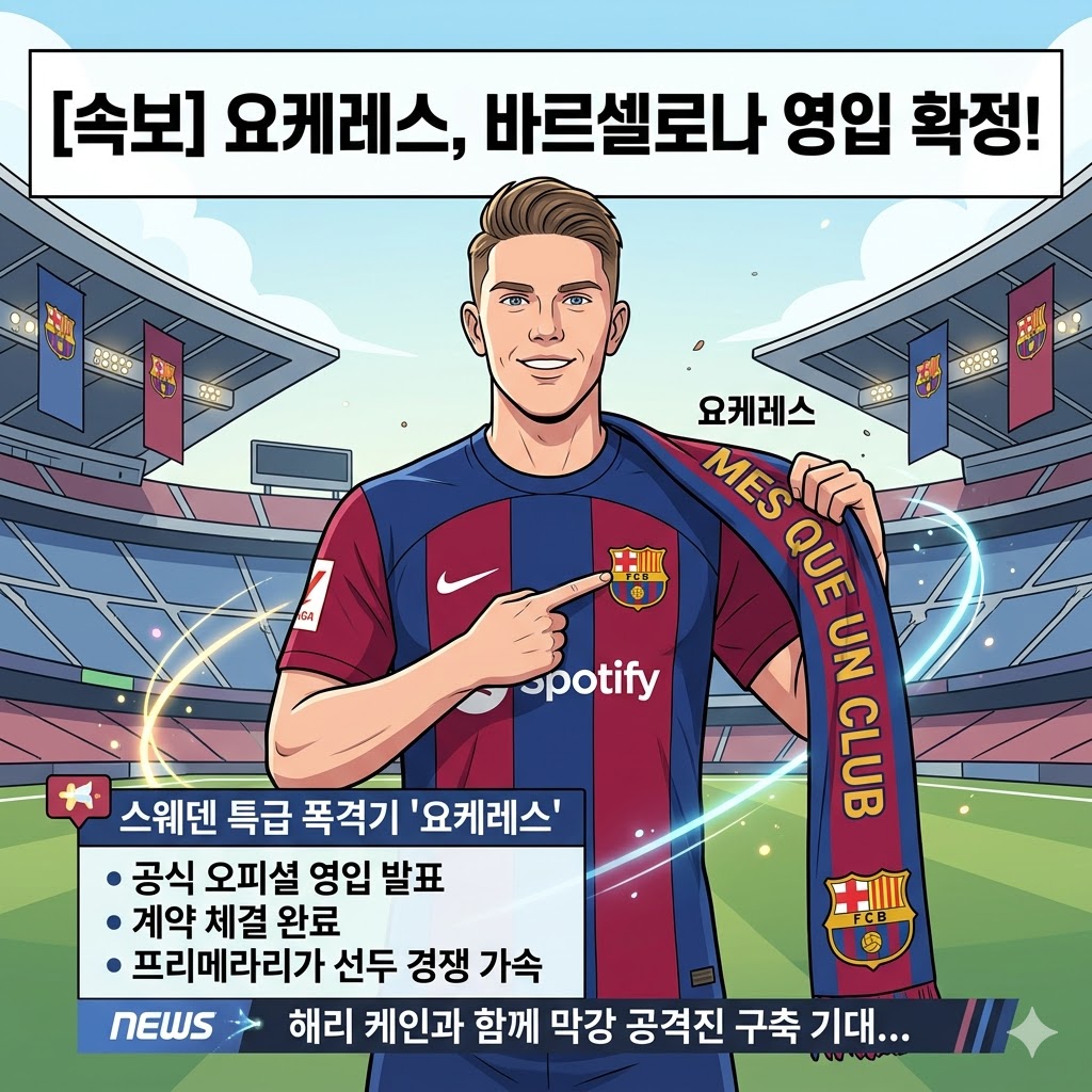 바르셀로나, 요케레스 영입! [케인과 특급 조합?]