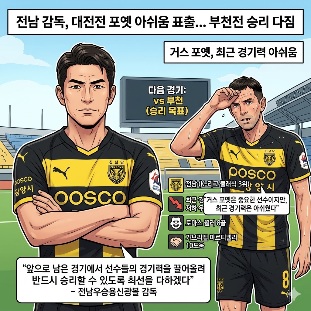 부천 감독 [제주는 만만찮아] 방심 경계령