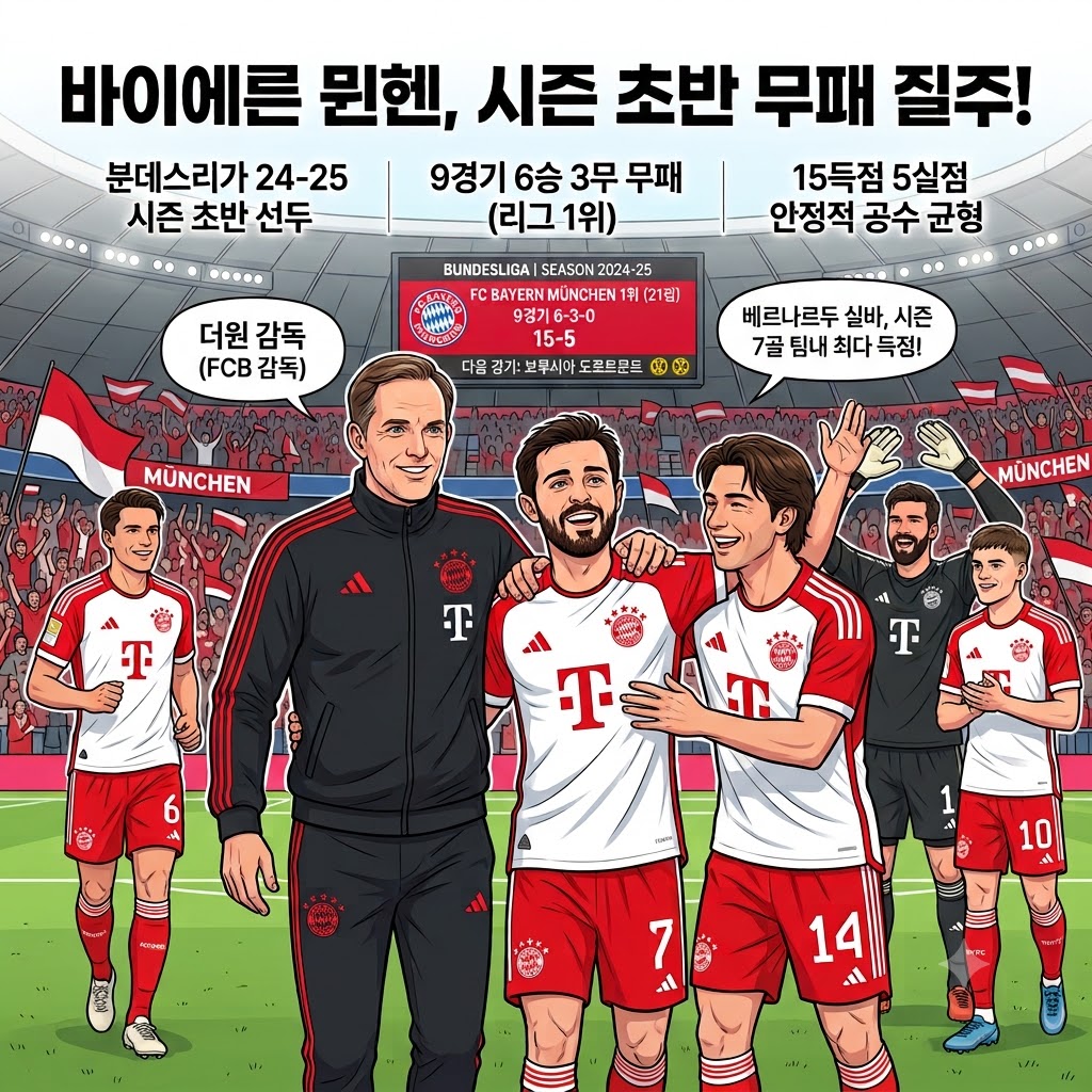 바이에른 뮌헨, 무패 질주…파워랭킹은 왜 43위?
