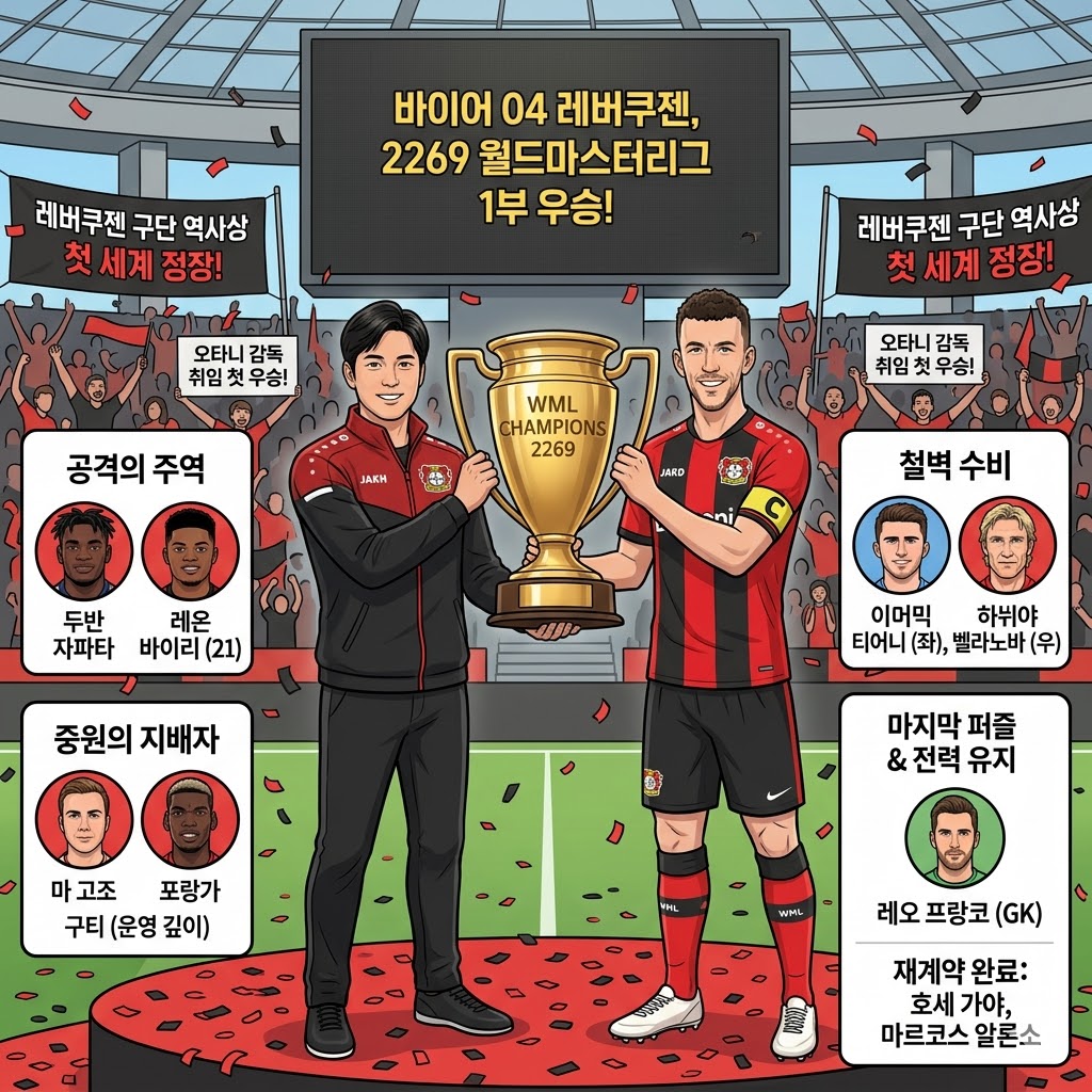 레버쿠젠, 2269시즌 월드마스터리그 정상 등극!