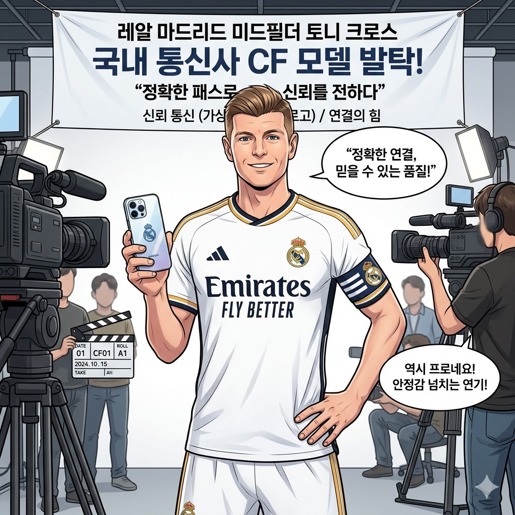 연봉 3189억 크로스, 통신사 광고 깜짝 발탁