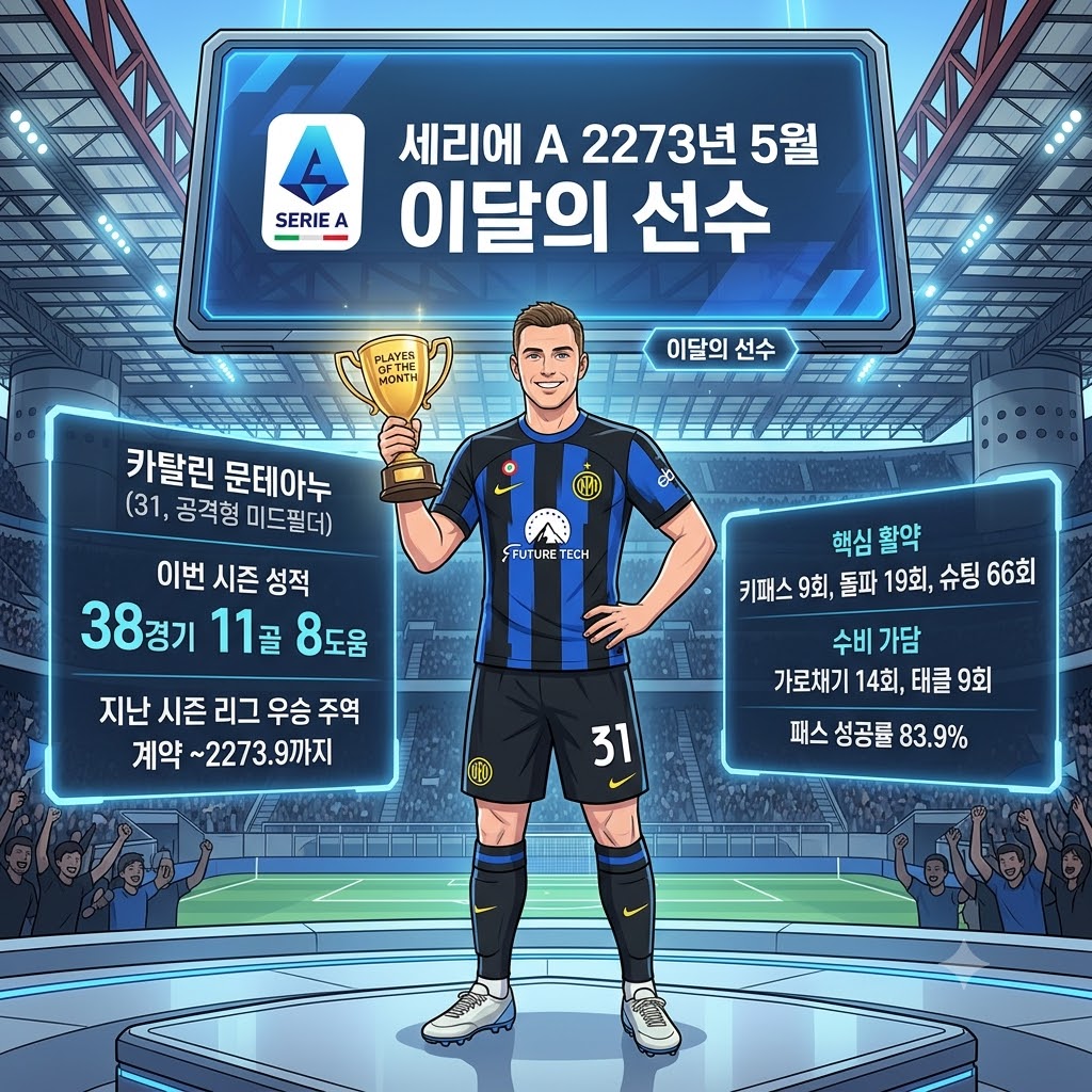 문테아누, 세리에A 5월의 사나이 등극