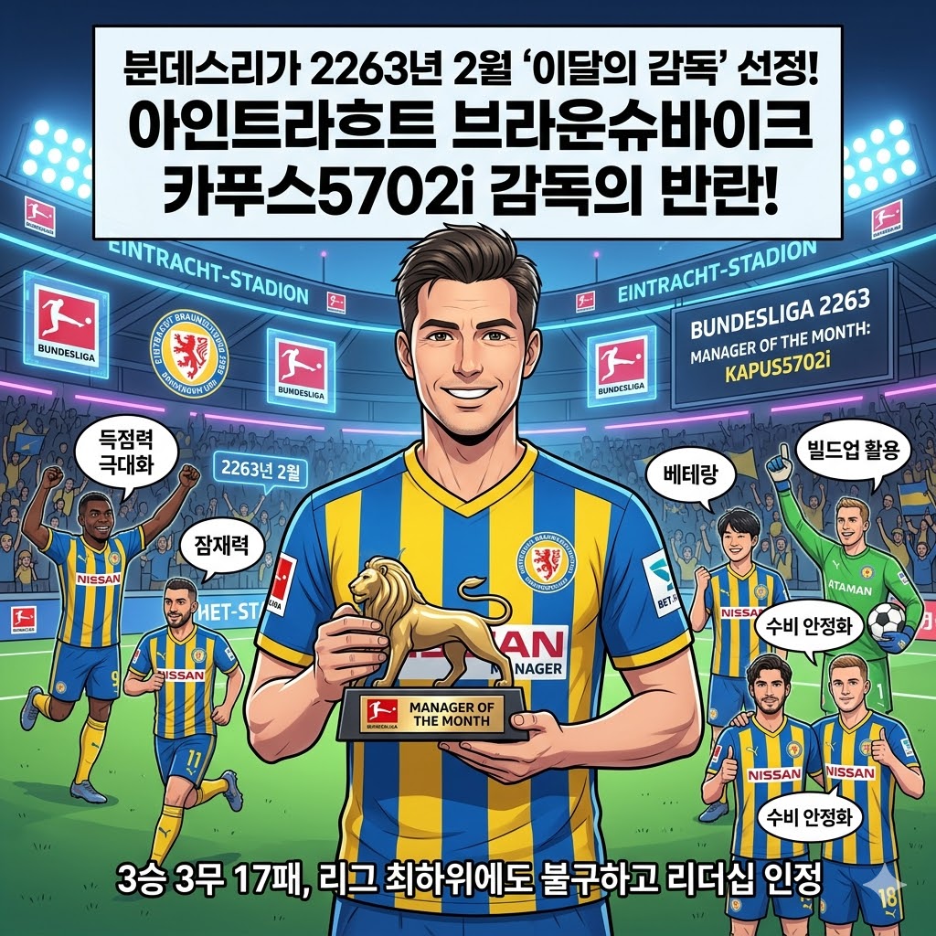 꼴찌팀 브라운슈바이크, `기적의 감독` 탄생!
