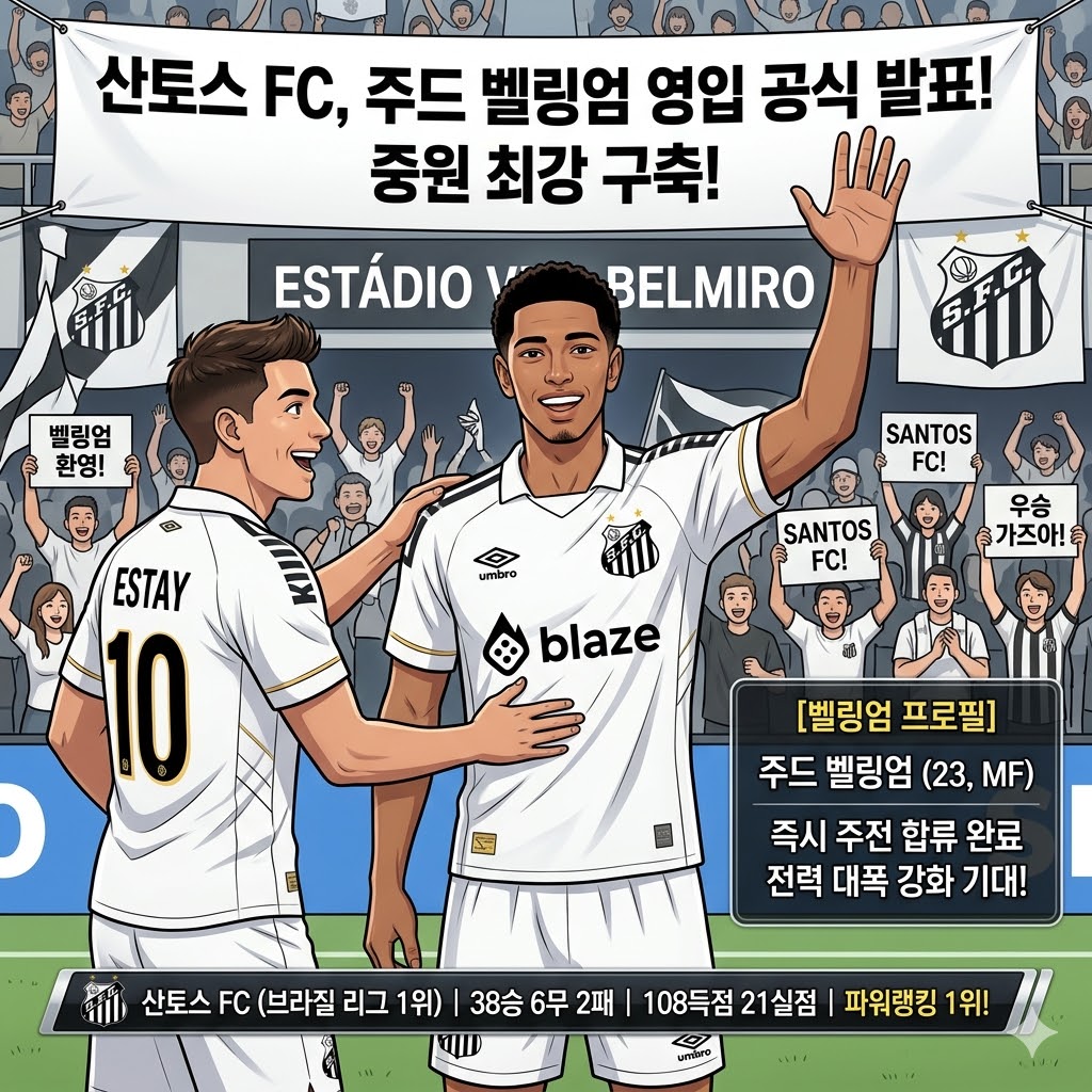산토스, 벨링엄 영입으로 우승 퍼즐 완성
