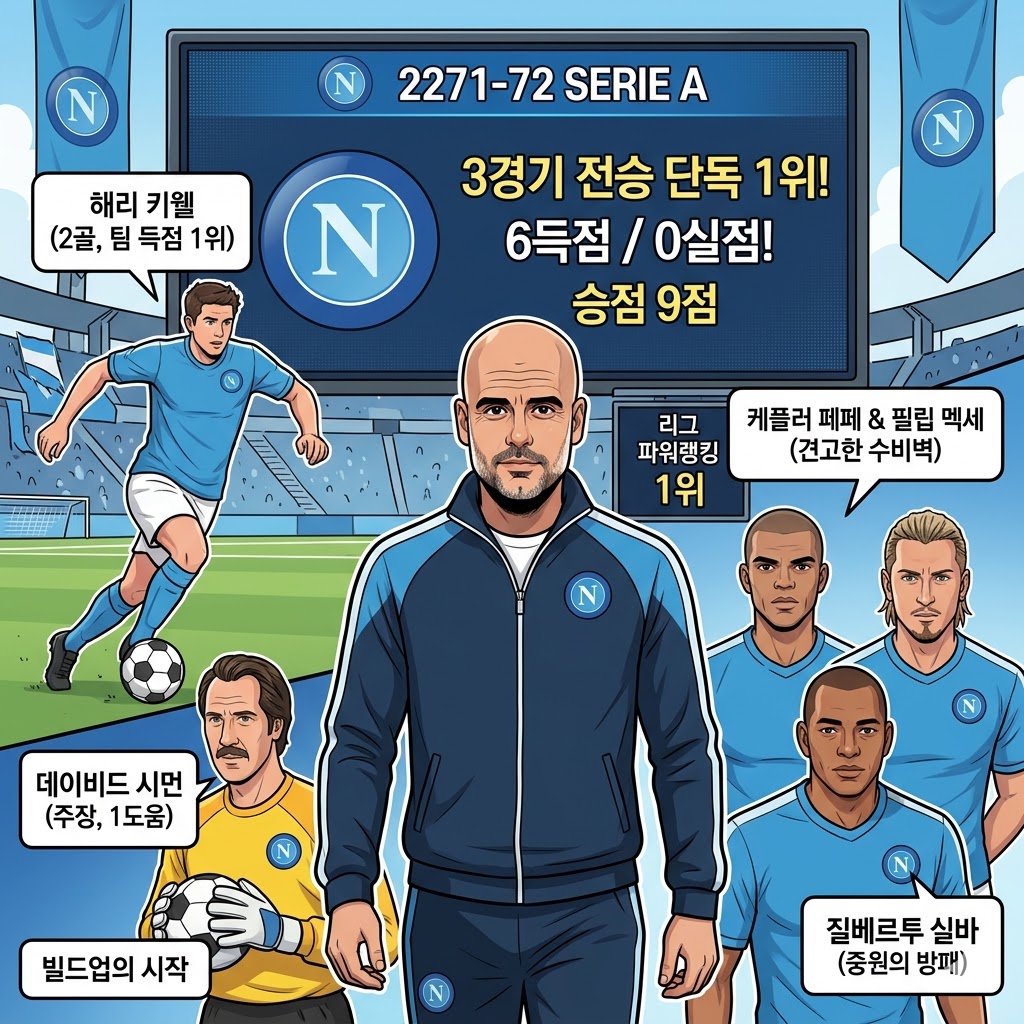 허르디올라 나폴리, 3전 전승 무실점 [완벽 출발]