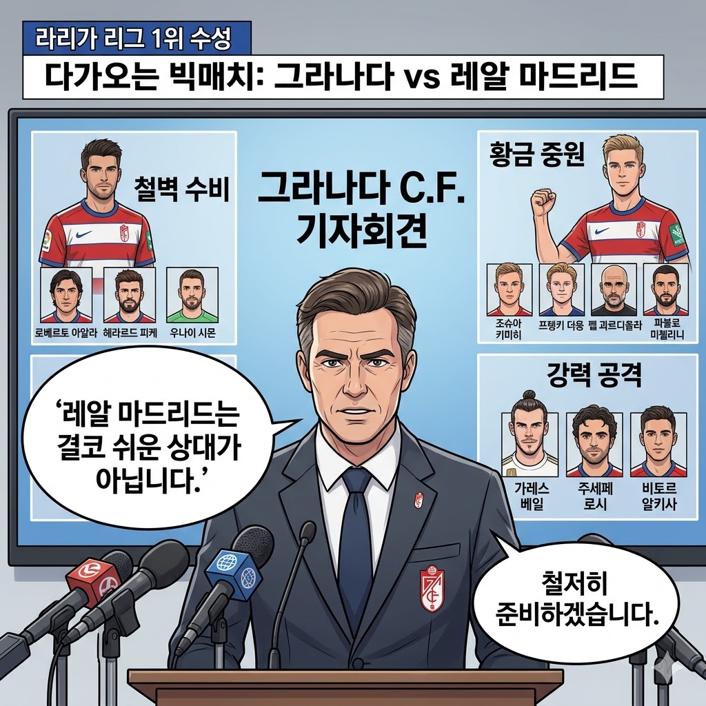 그라나다 감독, 레알전 앞두고 [자만은 없다] 선언