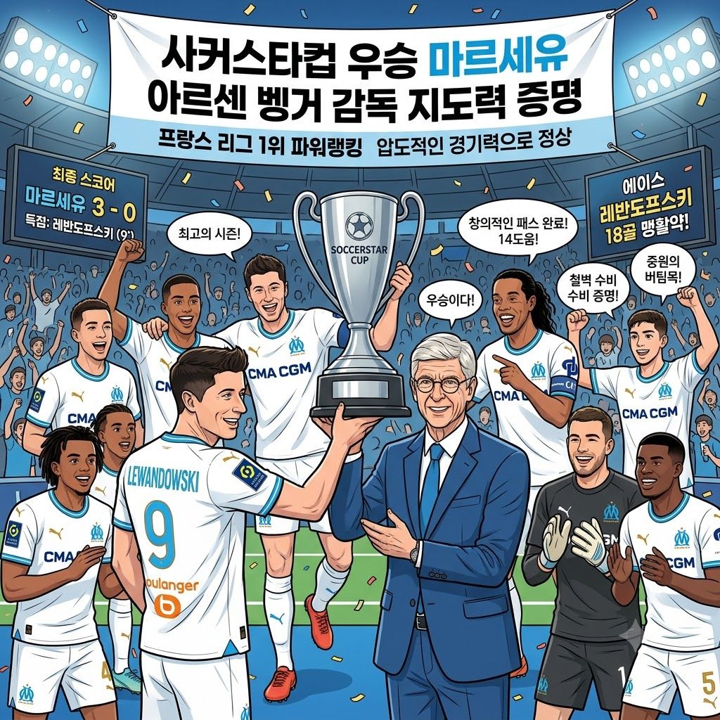 벵거의 마르세유, 사커스타컵 제패! 레반도프스키 18