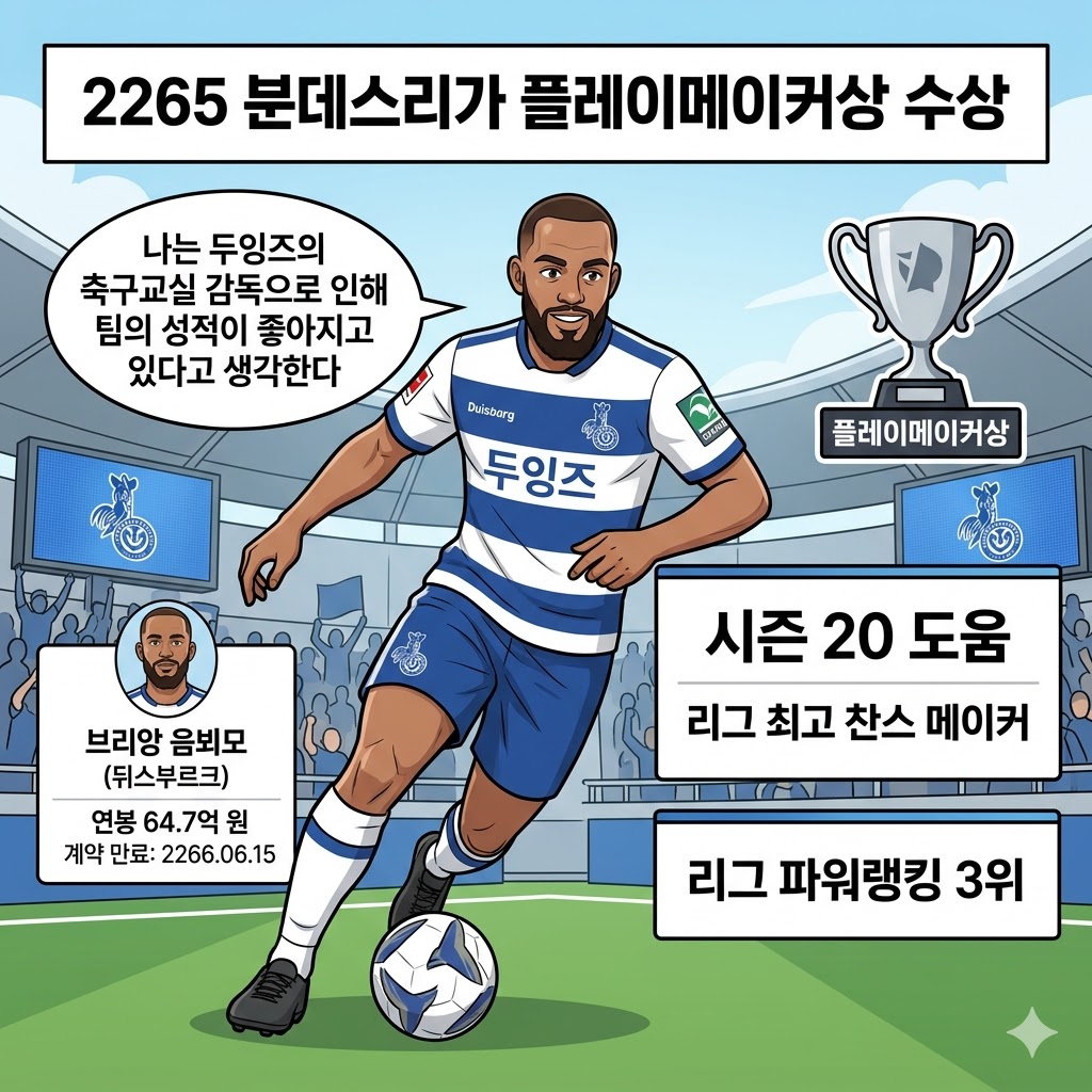 음뵈모, 20도움으로 분데스리가 지휘자 등극!