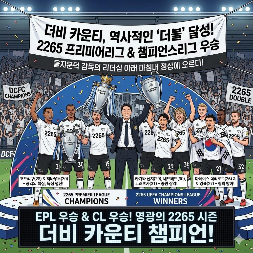 을지문덕 매직!` 더비, 2265 PL-UCL 동시 제패!