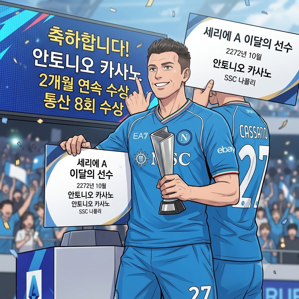 카사노, 2개월 연속 MVP 석권…시즌 12골의 사나이