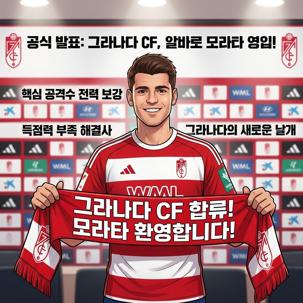 그라나다, [득점 가뭄] 해결사 모라타 영입 전격 발표