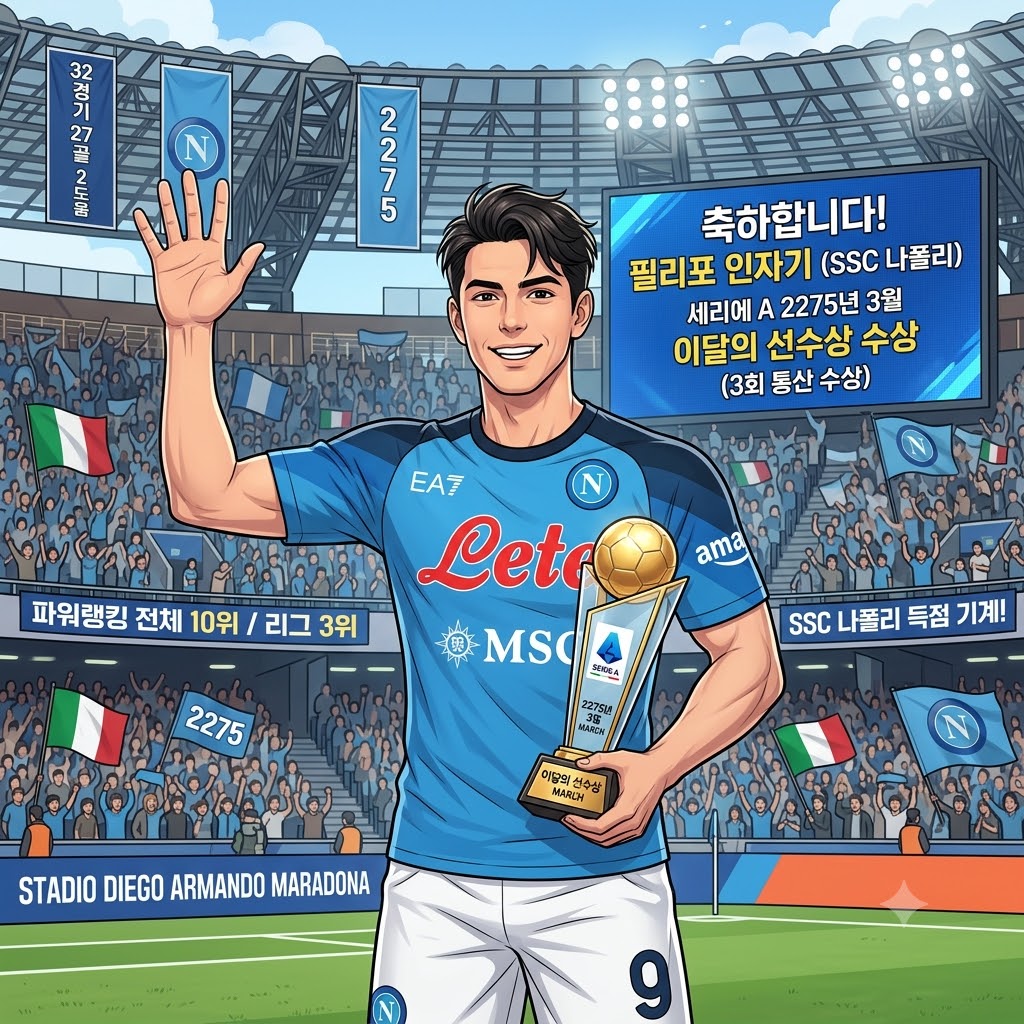 인자기, 세리에A [3월의 사나이] 등극…통산 세 번째